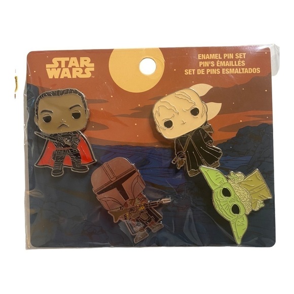 Star Wars Funko POP! Enamel Pin Set, Luggage Tag and Sticker - Picture 2 of 9